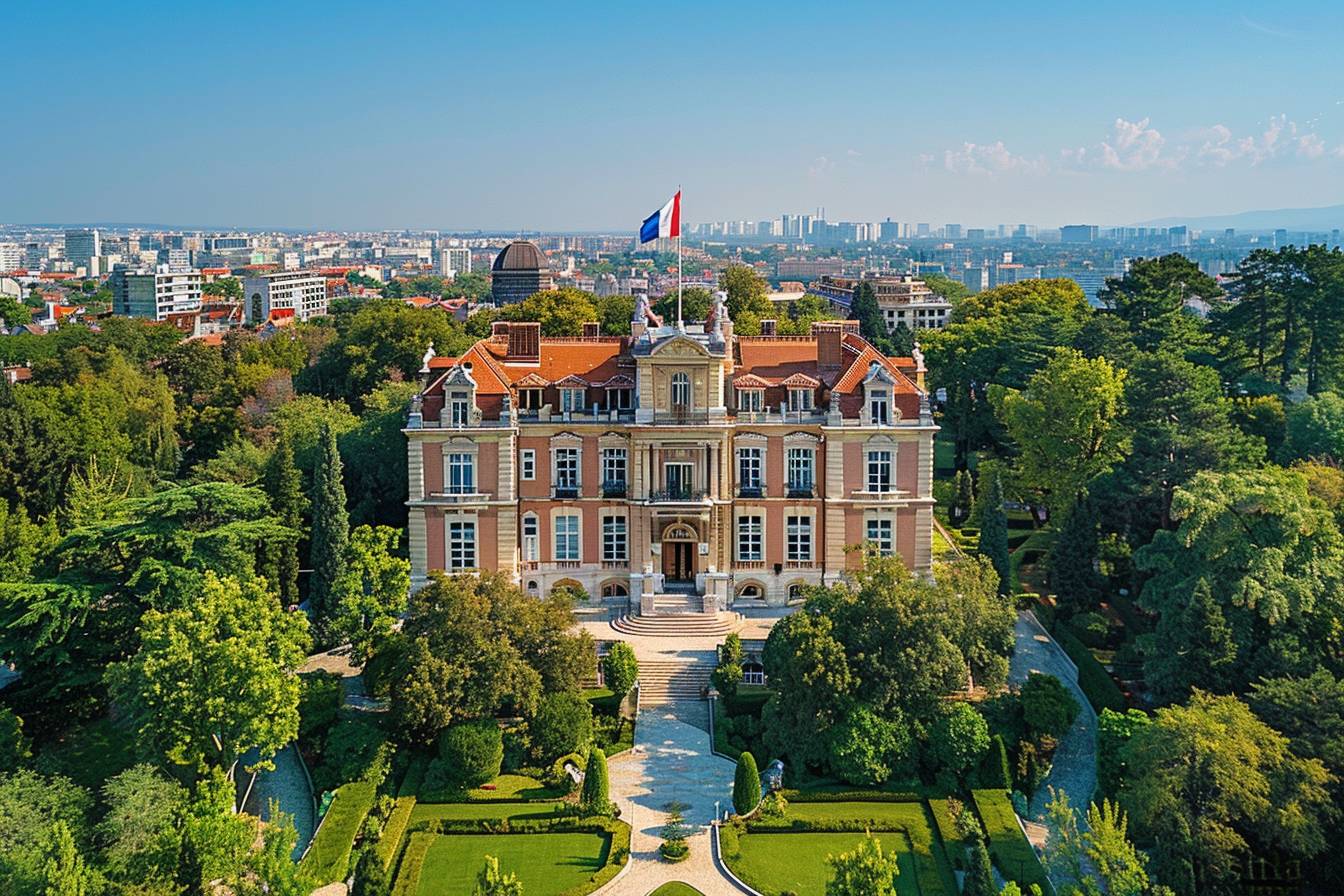Ambassade de France à Zagreb : bâtiment officiel de l'ambassade à Zagreb
