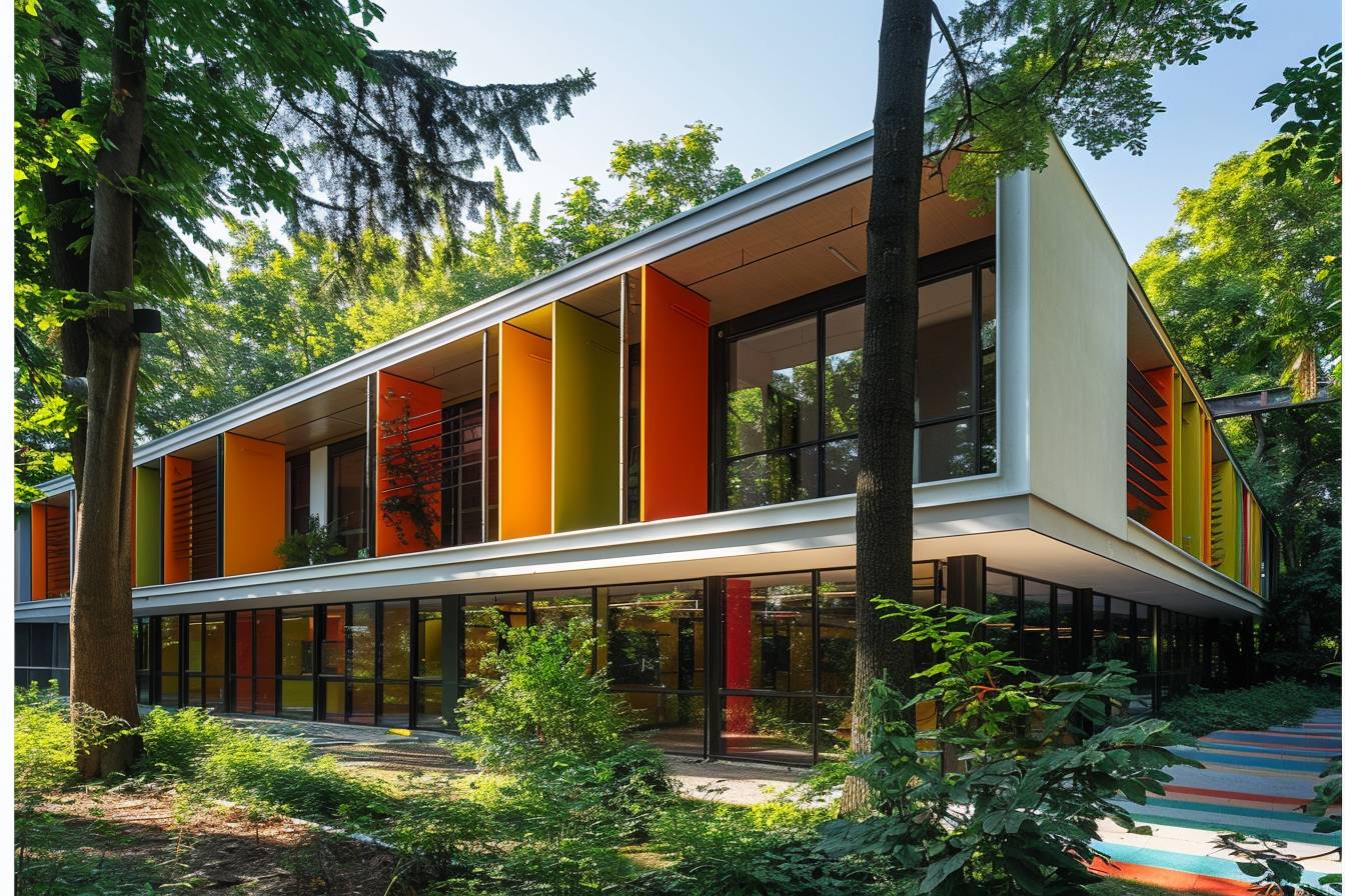École française de Zagreb : bâtiment moderne de l'école française situé sur l'Eurocampus à Zagreb