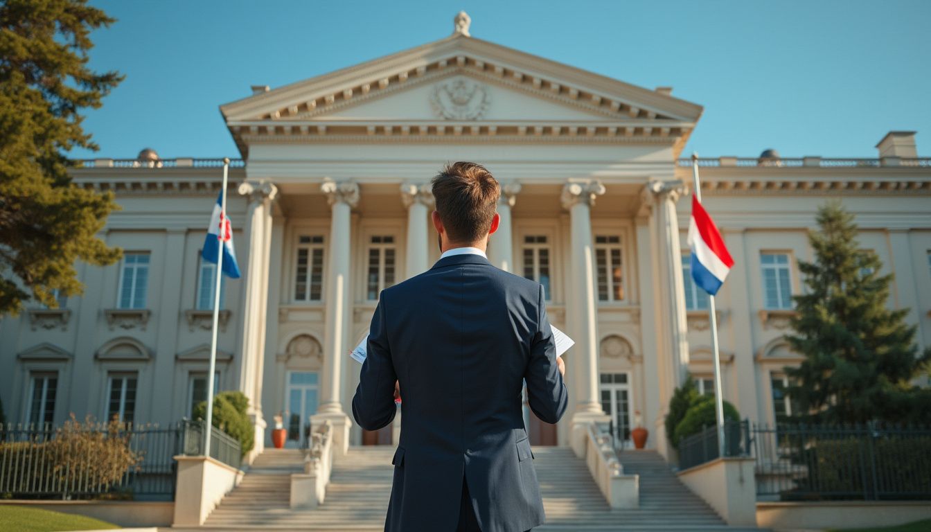 enregistrement adresse Croatie : dépôt de documents administratifs dans un bureau