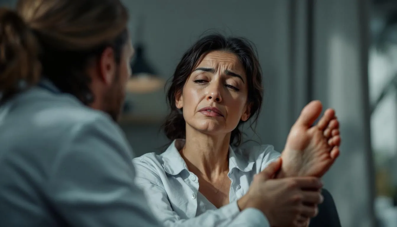 épine calcanéenne : image illustrant une douleur au talon liée à l'épine calcanéenne