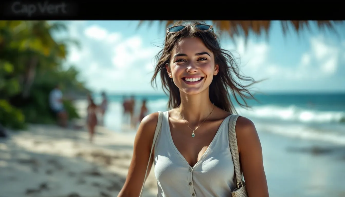 voyage solo femmes Cap-Vert : femme voyageant seule au Cap-Vert dans un cadre serein