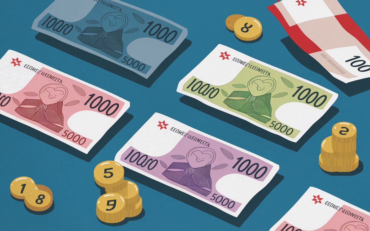 Billets et pièces lek albanais valeurs faces