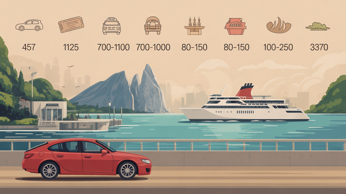 infographie budget road trip Croatie 2 semaines
