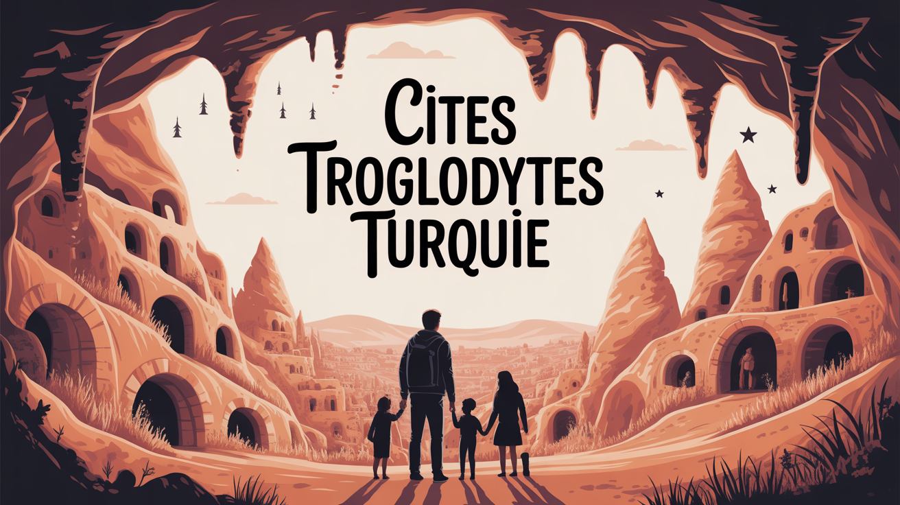 Exploration familiale cites troglodytes Turquie paysage souterrain