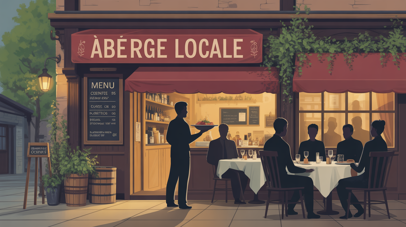 Auberge locale croate menu court accueil chaleureux