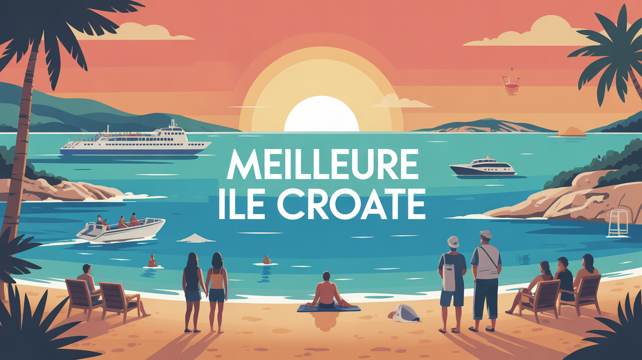 meilleure ile croate plage ferry vacances Adriatique