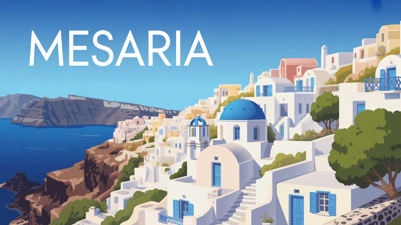 Village Mesaria Santorini maisons blanches authenticité calme