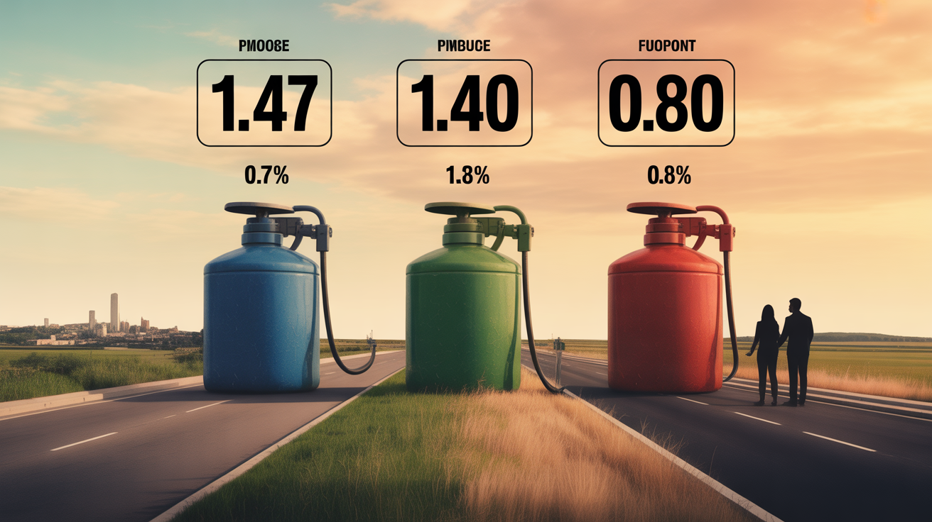 tableau prix carburants Croatie ville campagne autoroute