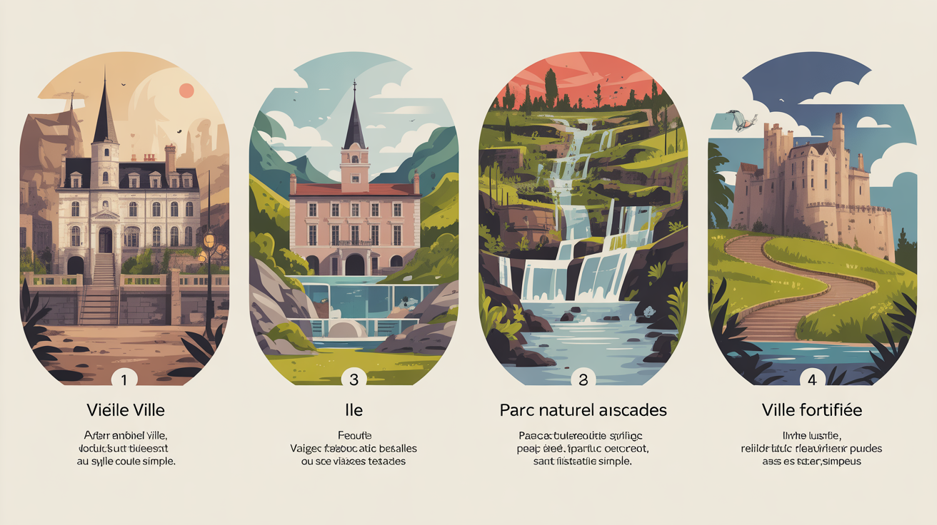 Illustration étapes incontournables Croatie 5 jours