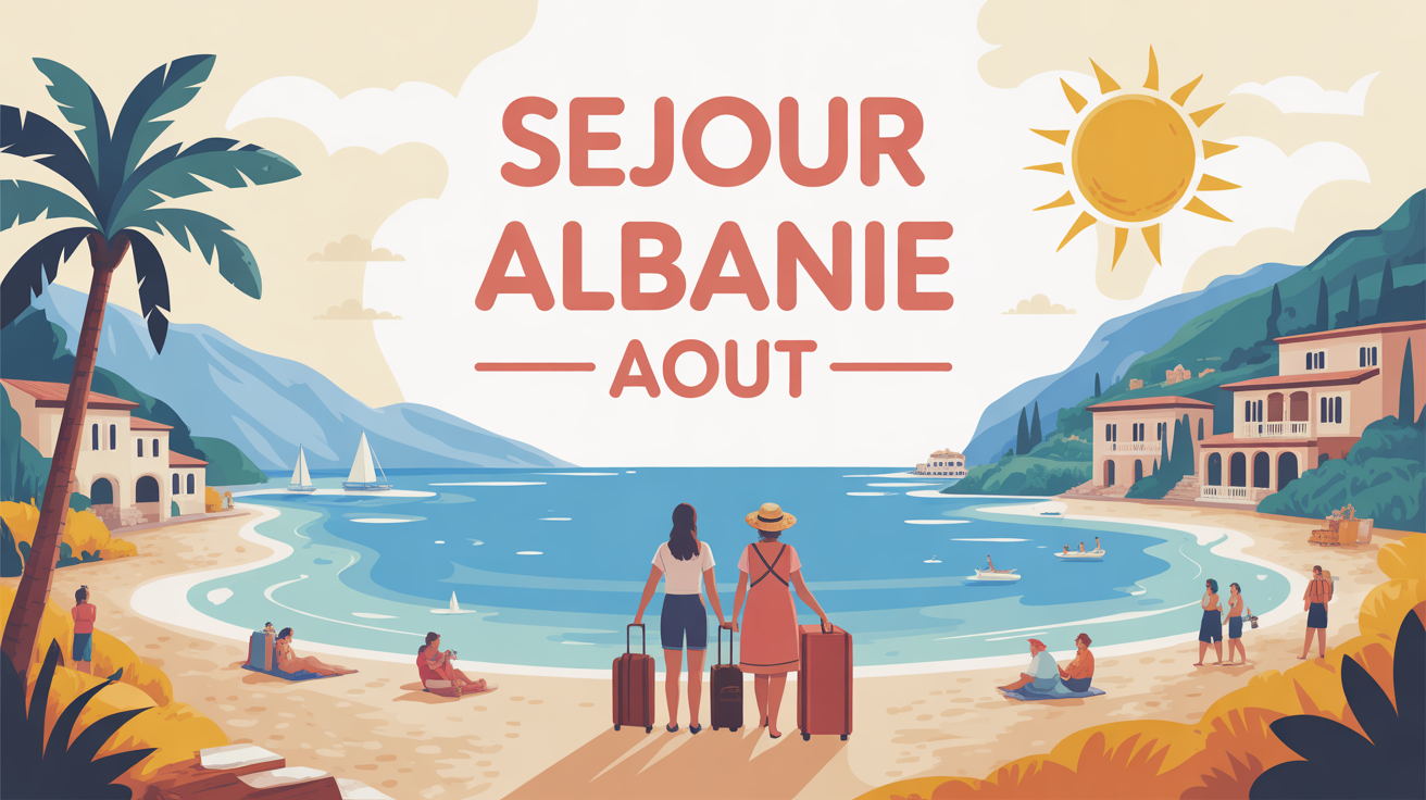 carte stylisee sejour albanie aout