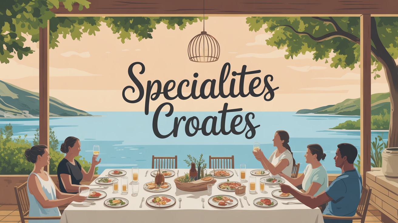 Grande tablée conviviale spécialités croates