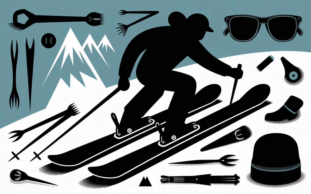 splitboard croatie illustration technique