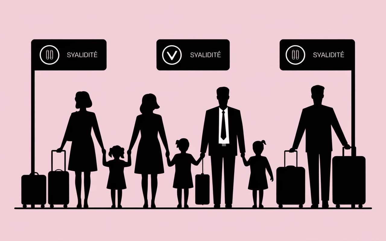 Famille enfants contrôle documents AST Albanie