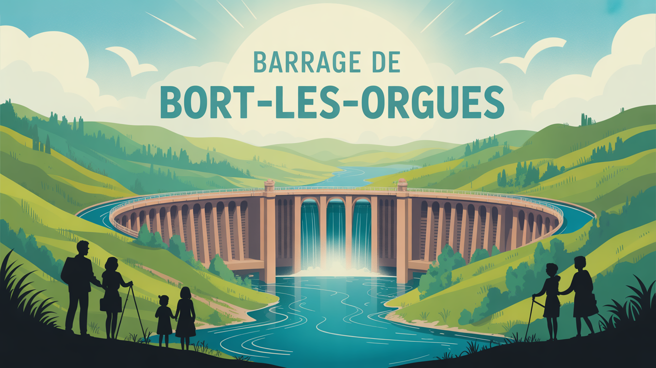 barrage de bort les orgues illustration vallee hydroelectricite