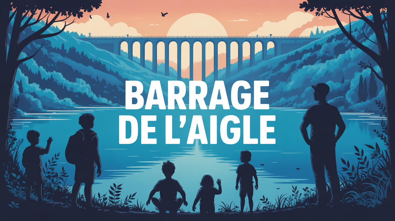 barrage de l'Aigle vue panoramique familiale Dordogne