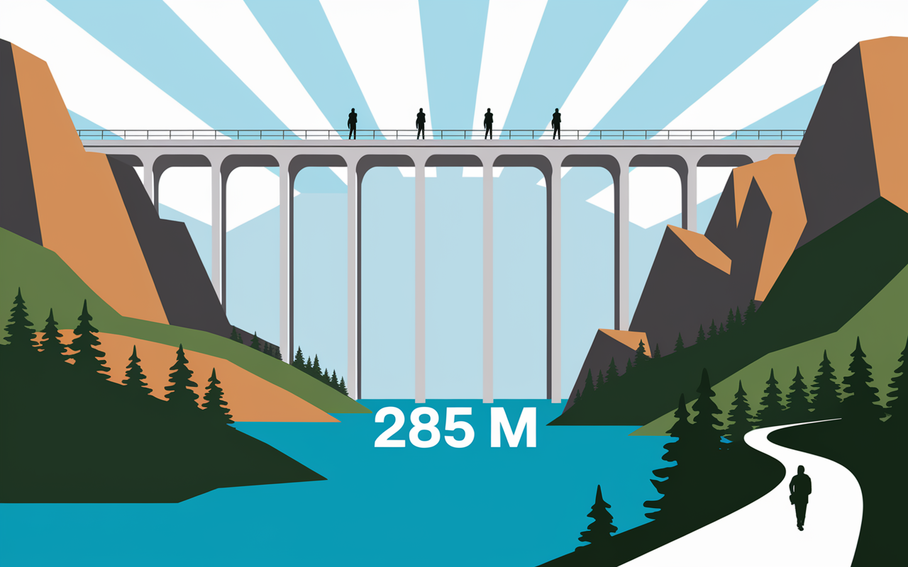 Barrage Grande Dixence 285m vue montagne et lac