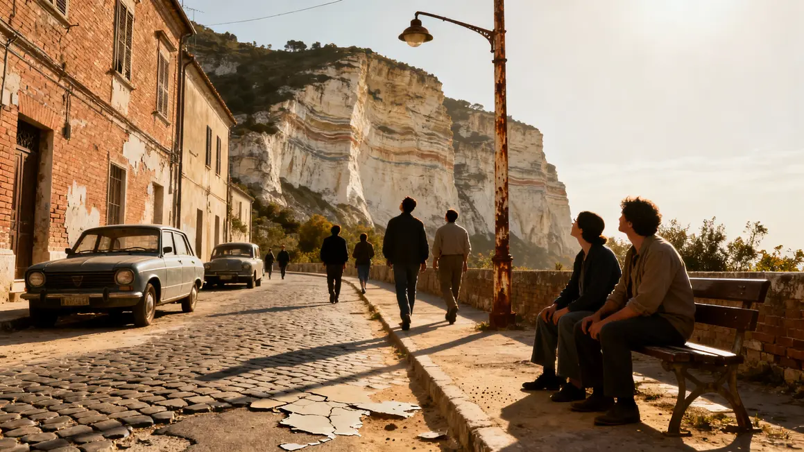Ruelle encombrée Baume les Messieurs sous falaises