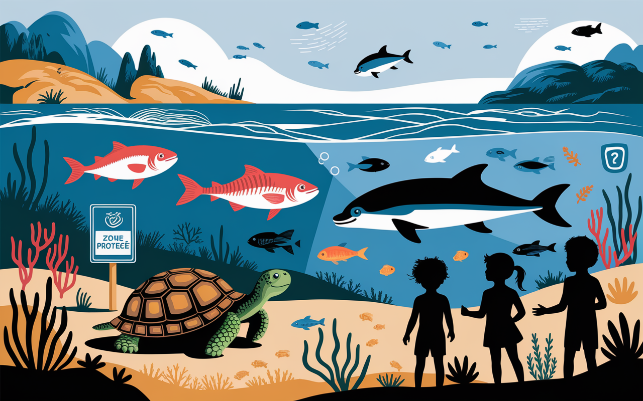 Biodiversité Golfe du Lion enfants observation