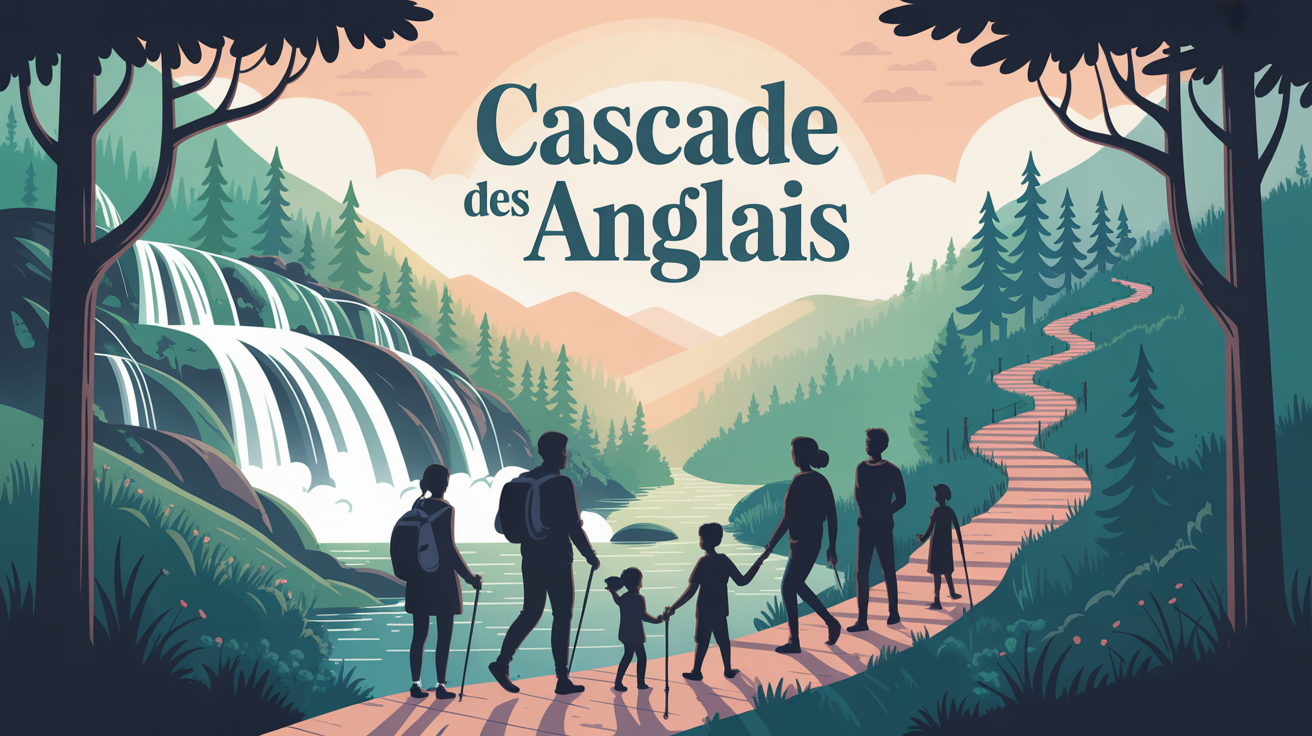 Cascade des Anglais et sentier famille en forêt de Vizzavona