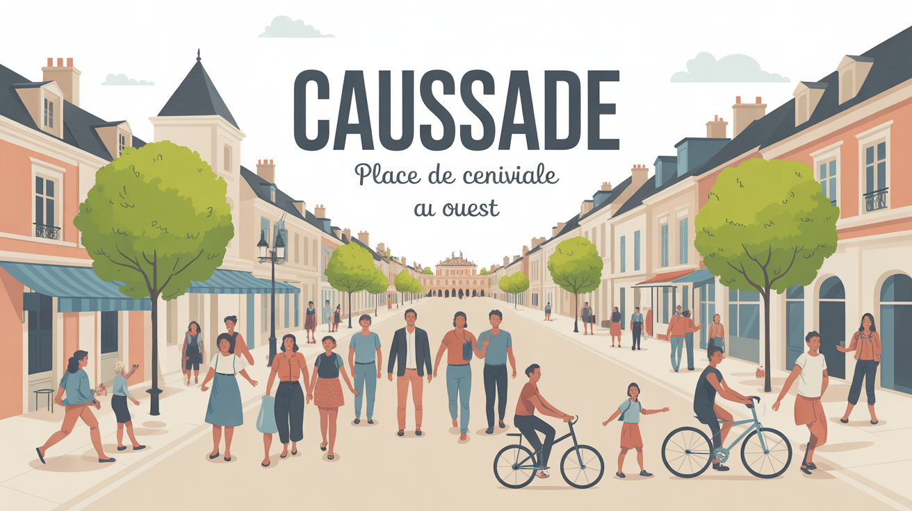 Place conviviale Caussade marché familles Sud-Ouest