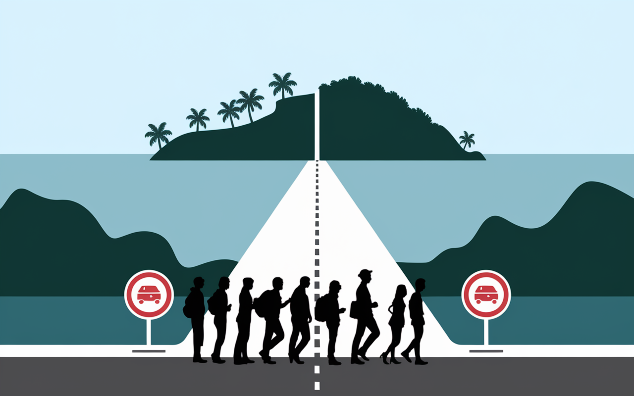 Touristes franchissant la ligne verte Chypre, sécurité nord sud