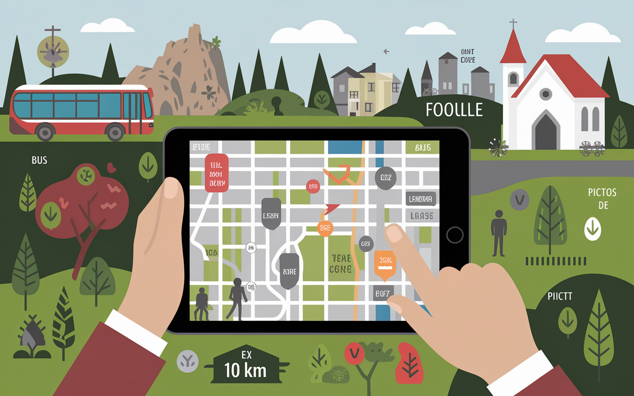 main carte interactive lieux insolites proches