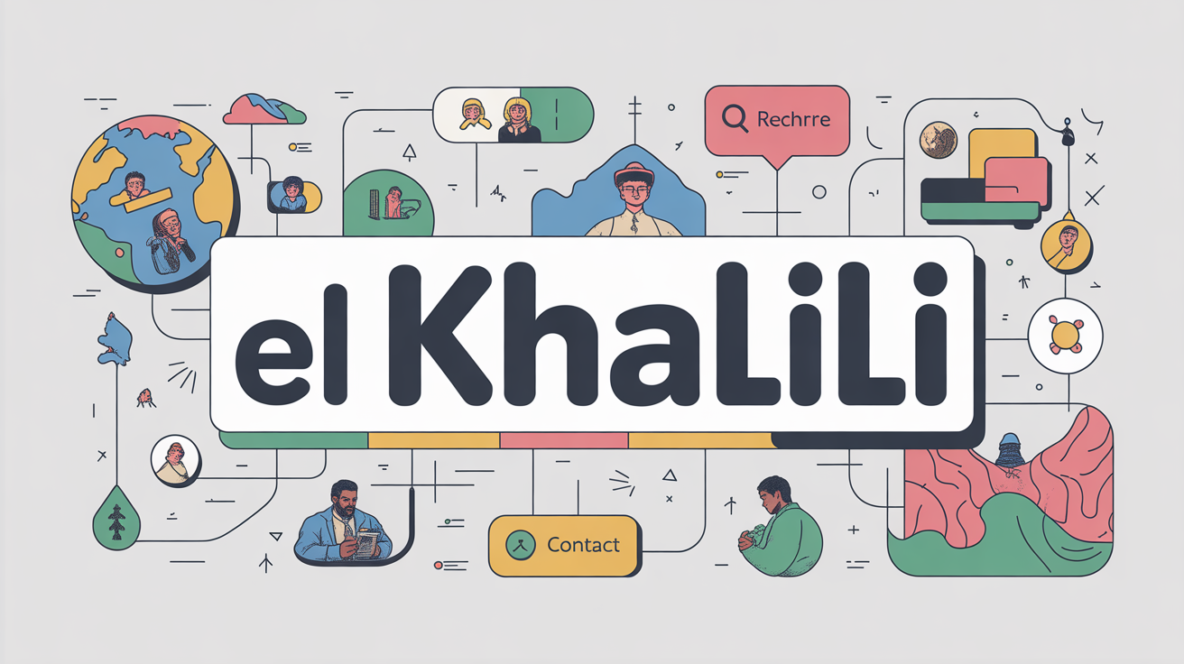 Illustration El Khalili carte réseaux contact