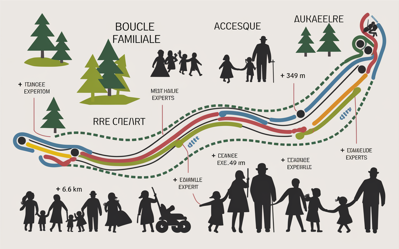 Plan parcours randonnée Cascade des Anglais Vizzavona