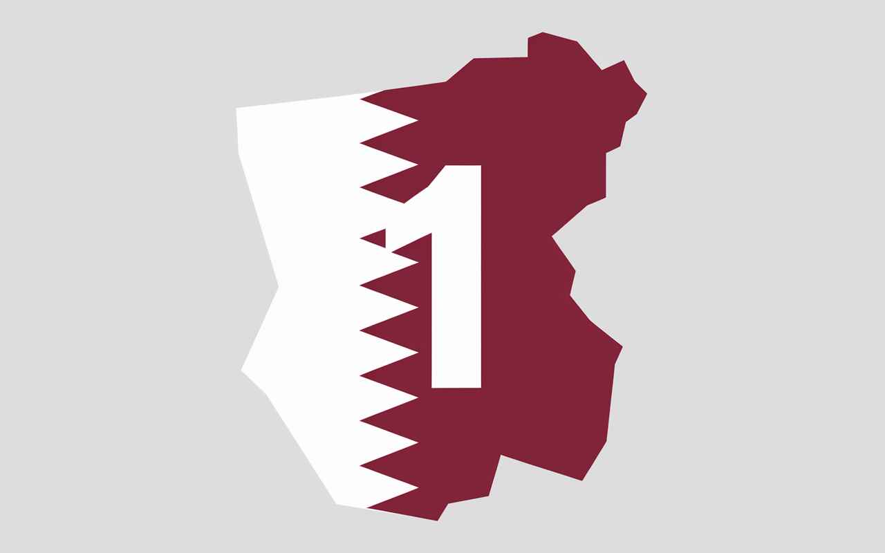 Carte Qatar seul pays en Q