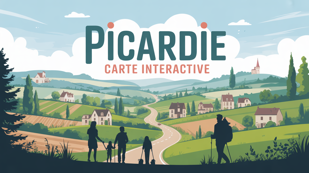 Carte interactive Picardie panorama villages nature