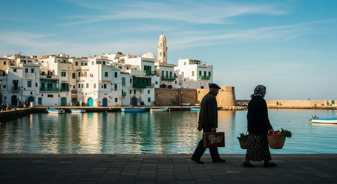 Vue seniors sur port Bizerte retraite méditerranéenne