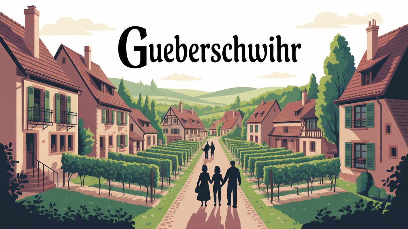 Gueberschwihr village alsacien medieval vignoble familles
