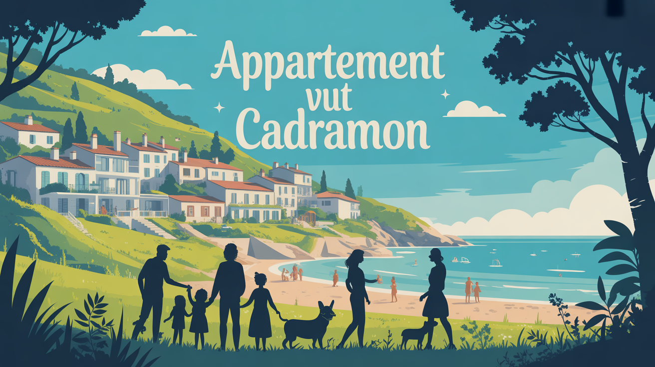 Illustration appartement VUT Cadramon, famille animaux, plage, Galice