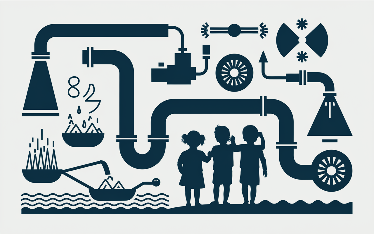 Schema eau barrage des Gloriettes centrale hydroélectrique