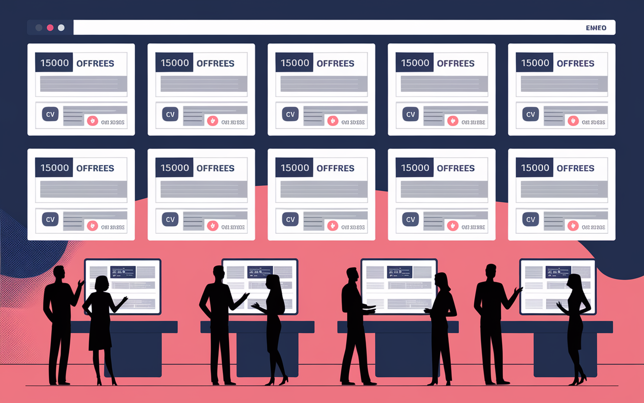 Chiffres Emploirama offres CV dashboard francais