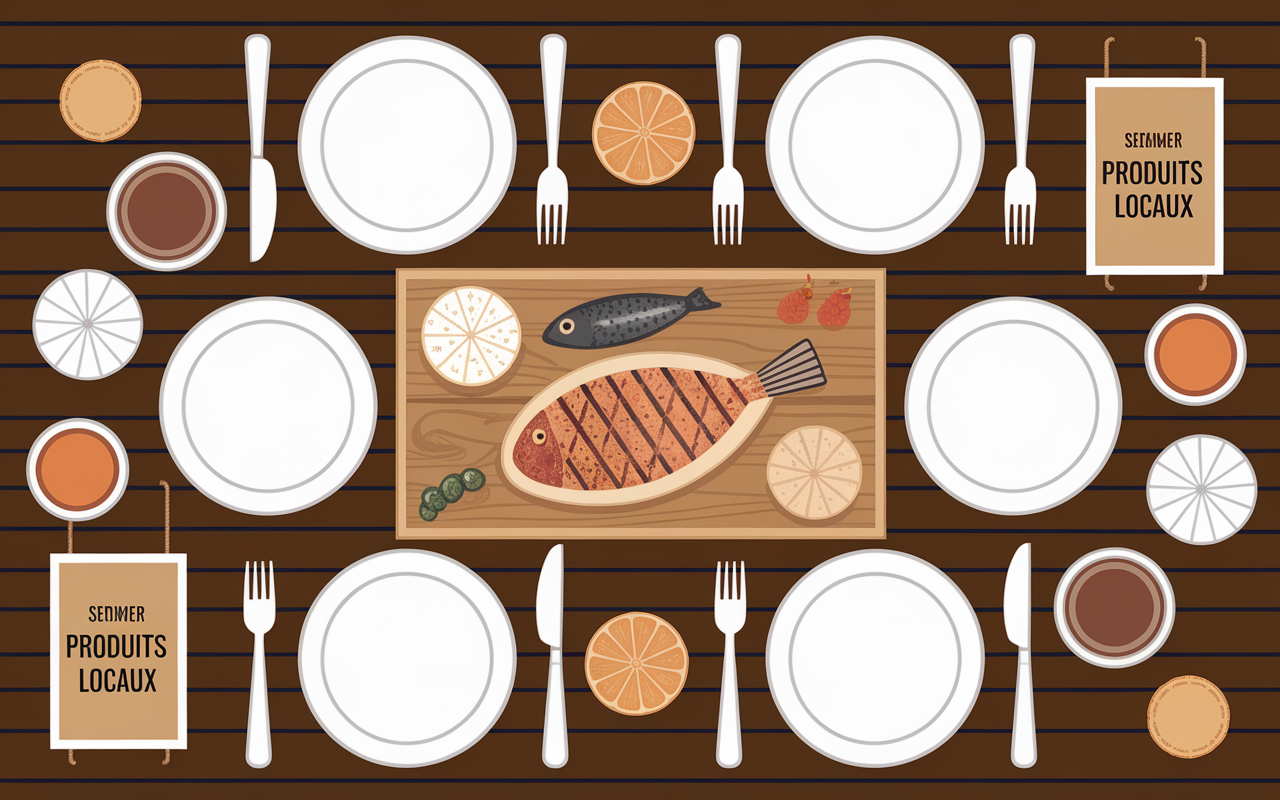 Cuisine locale Porto Pollo Corse du Sud seiches et produits régionaux