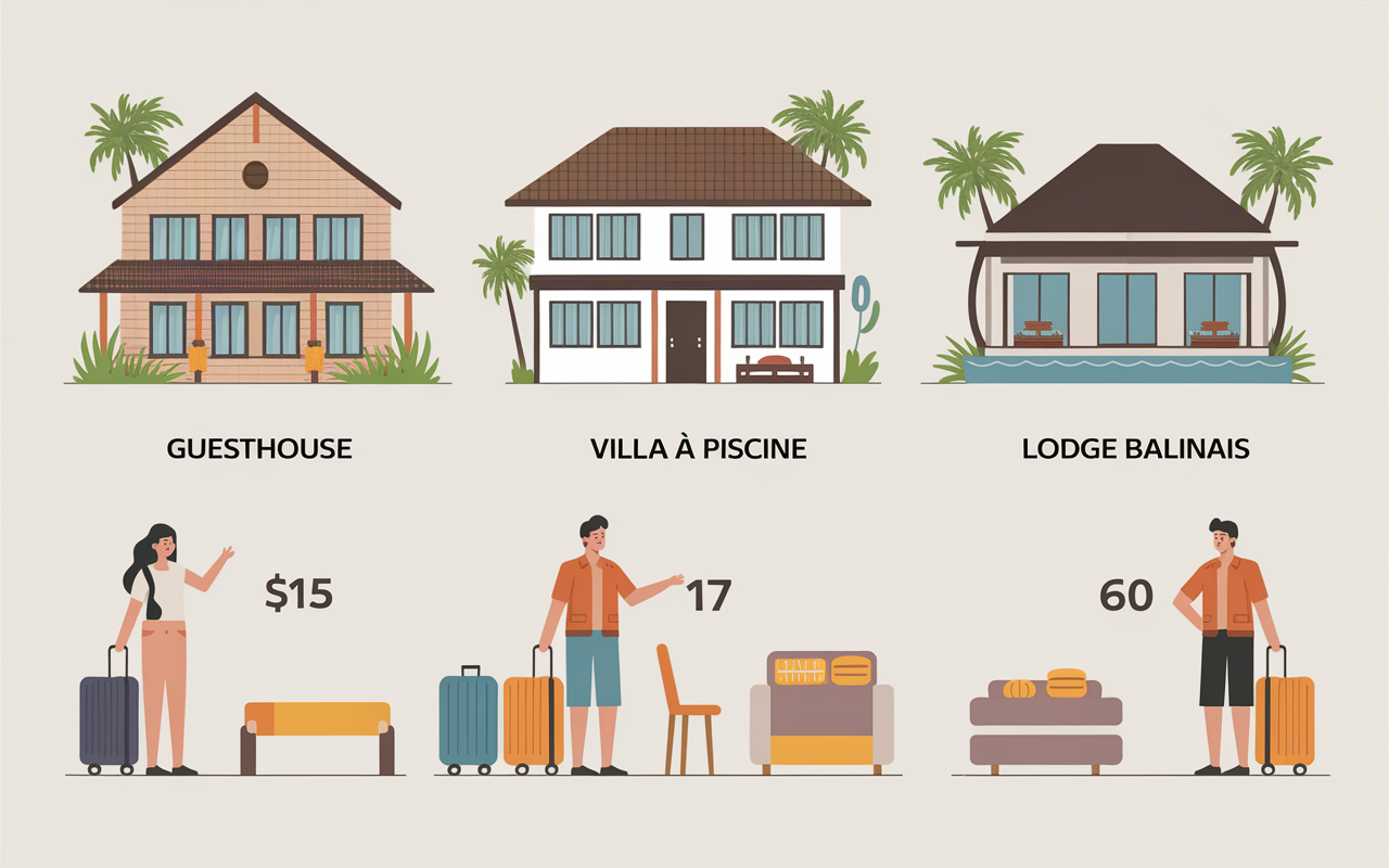 Maisons de plage Nusa Penida prix nuitée