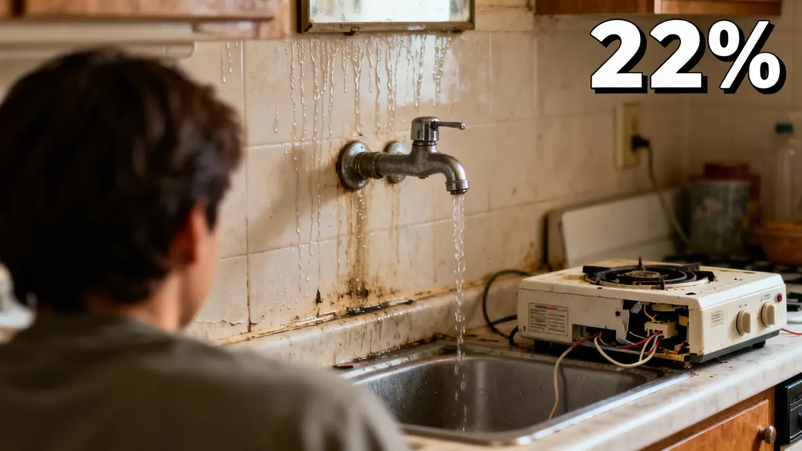 Cuisine salle de bain humide fuite appareil panne