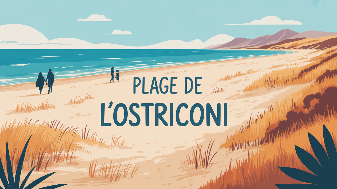 Vue plage Ostriconi, famille, dunes, montagnes Corse
