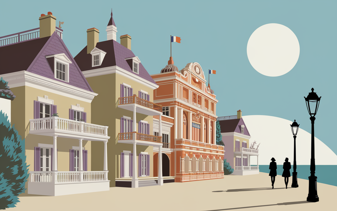Architecture Belle Epoque casino Pontaillac front mer