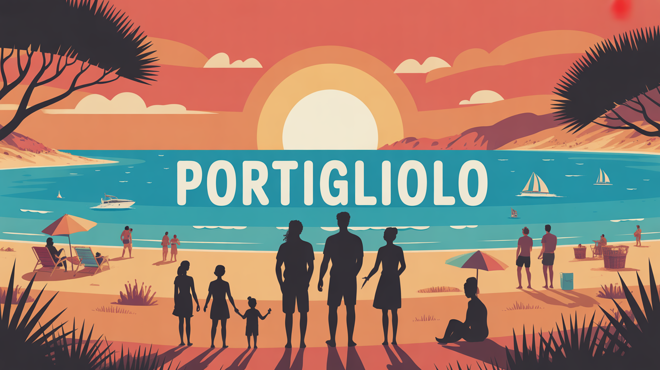 Plage Portigliolo Corse, coucher de soleil, familles, mer turquoise