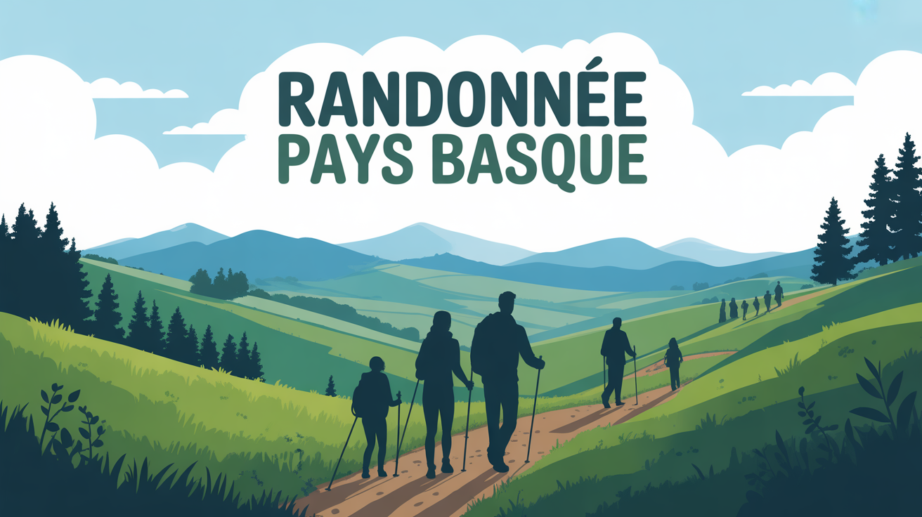 Famille randonnée au Pays Basque collines sentiers