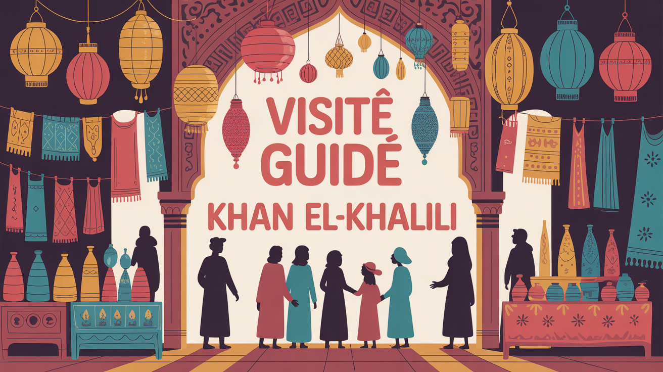 Visite guidée en famille au souk Khan el-Khalili lanternes