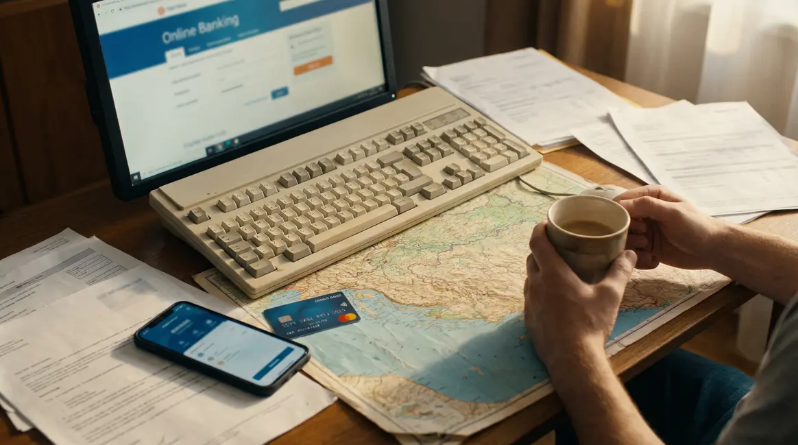 interface bancaire en ligne documents carte croatie
