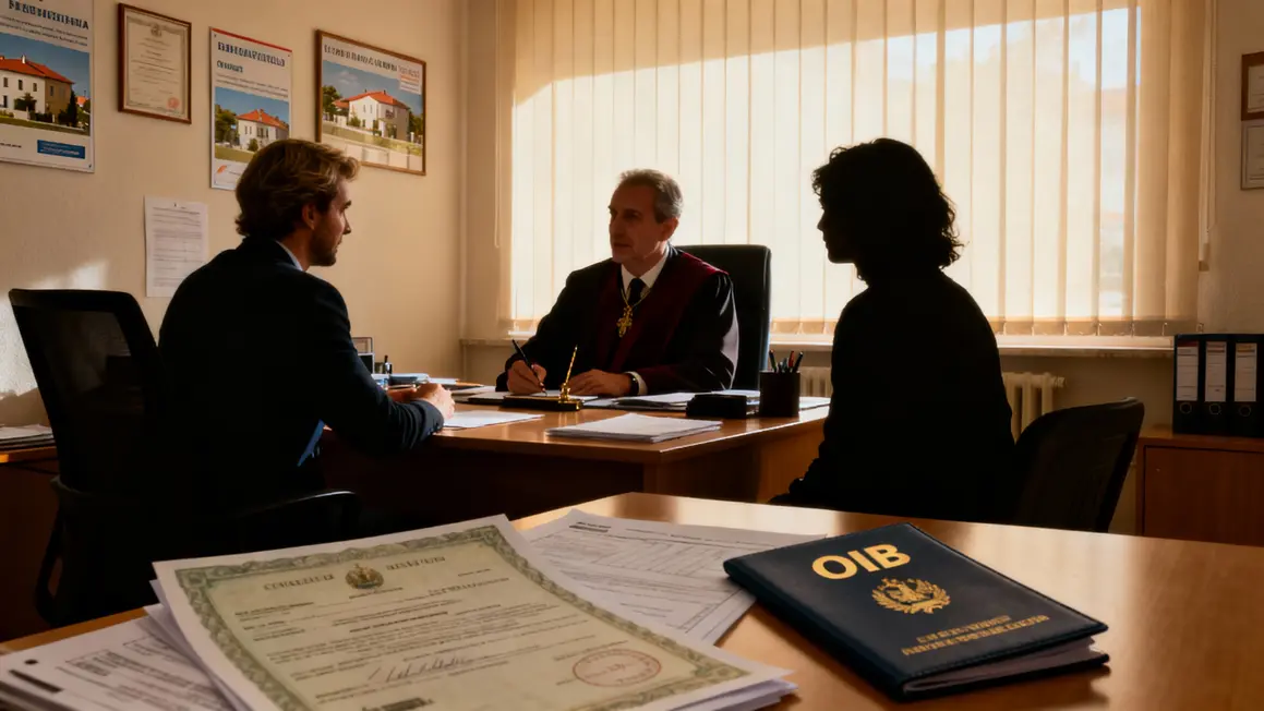 Bureau d'agence Croatie documents OIB achat étranger
