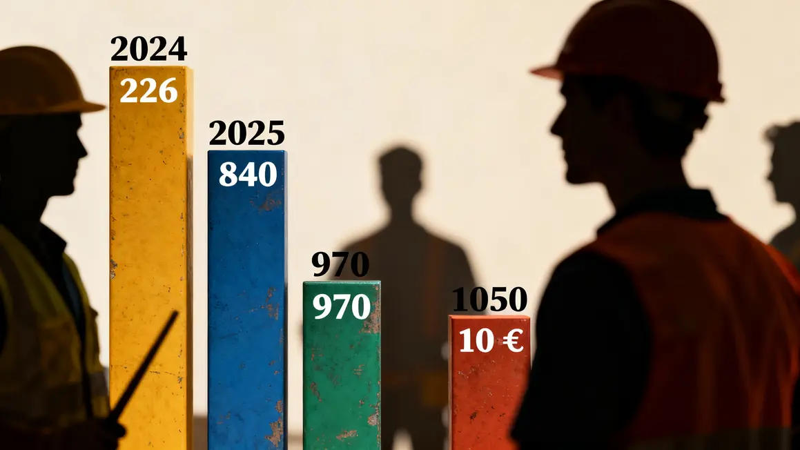 graphique barre salaire minimum croatie 2024 2025 2026