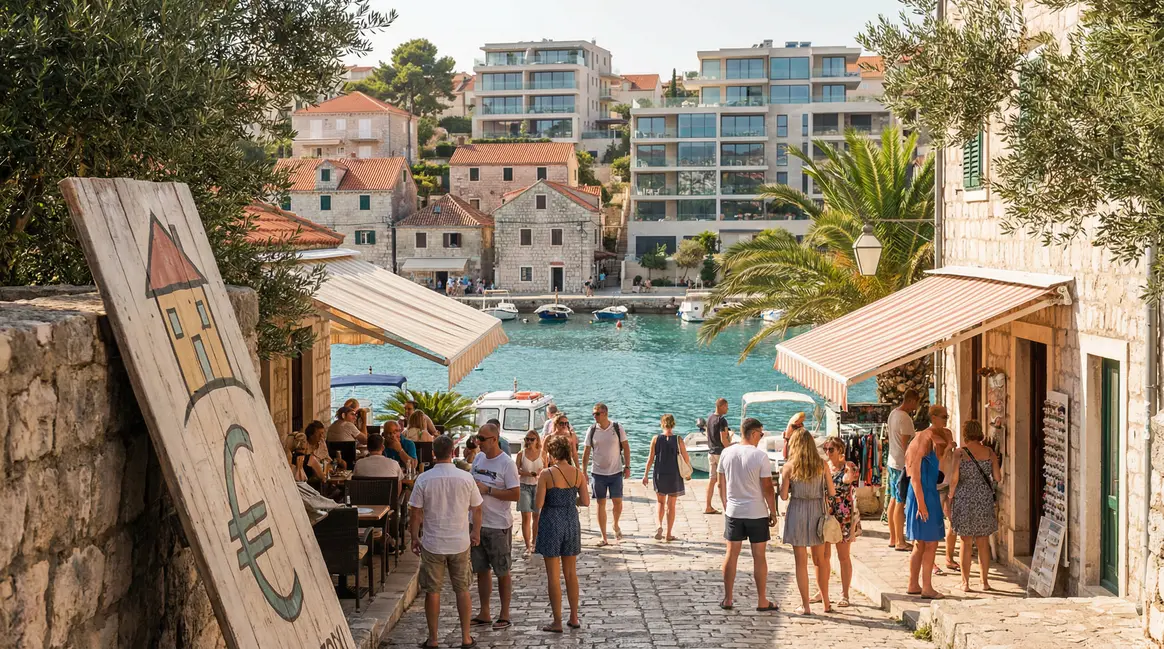 Panorama urbain et littoral Croatie, investissement immobilier