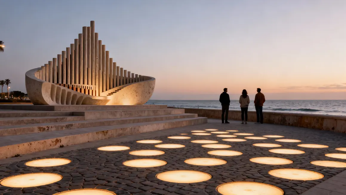 orgue marin salutation au soleil front de mer zadar soirée