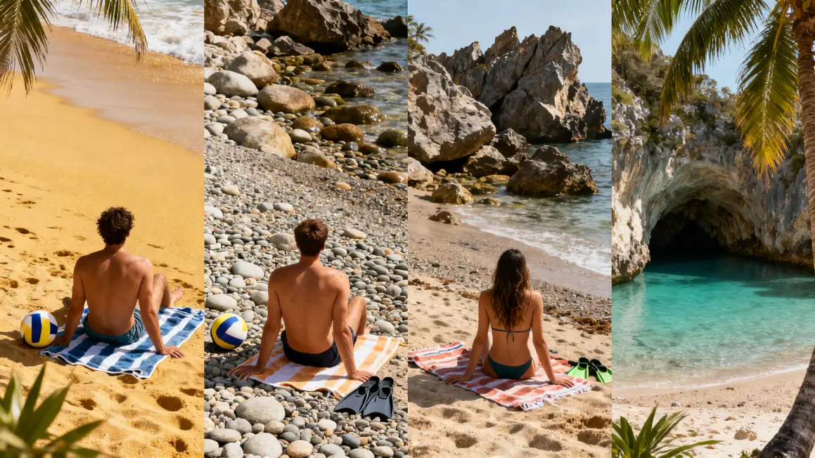Plages Split Croatie types sable galets criques