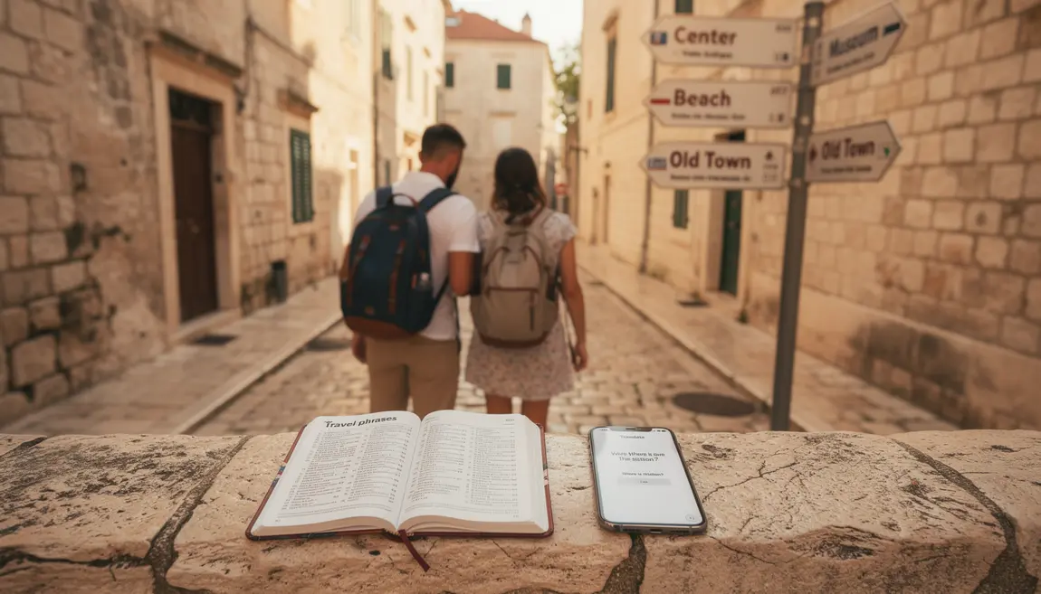 vocabulaire croate essentiel dans une rue croatie
